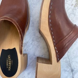 Swedish Hasbeens women’s platform clog
